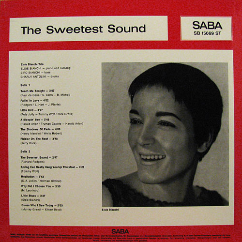 ELSIE BIANCHI / The Sweetest Sound レコード通販 soft tempo
